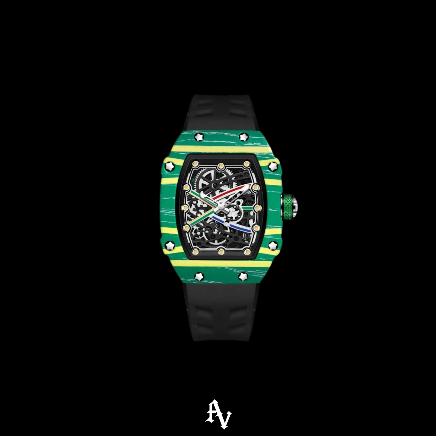 AV ICED MONACO WATCH RUBBER 42 MM