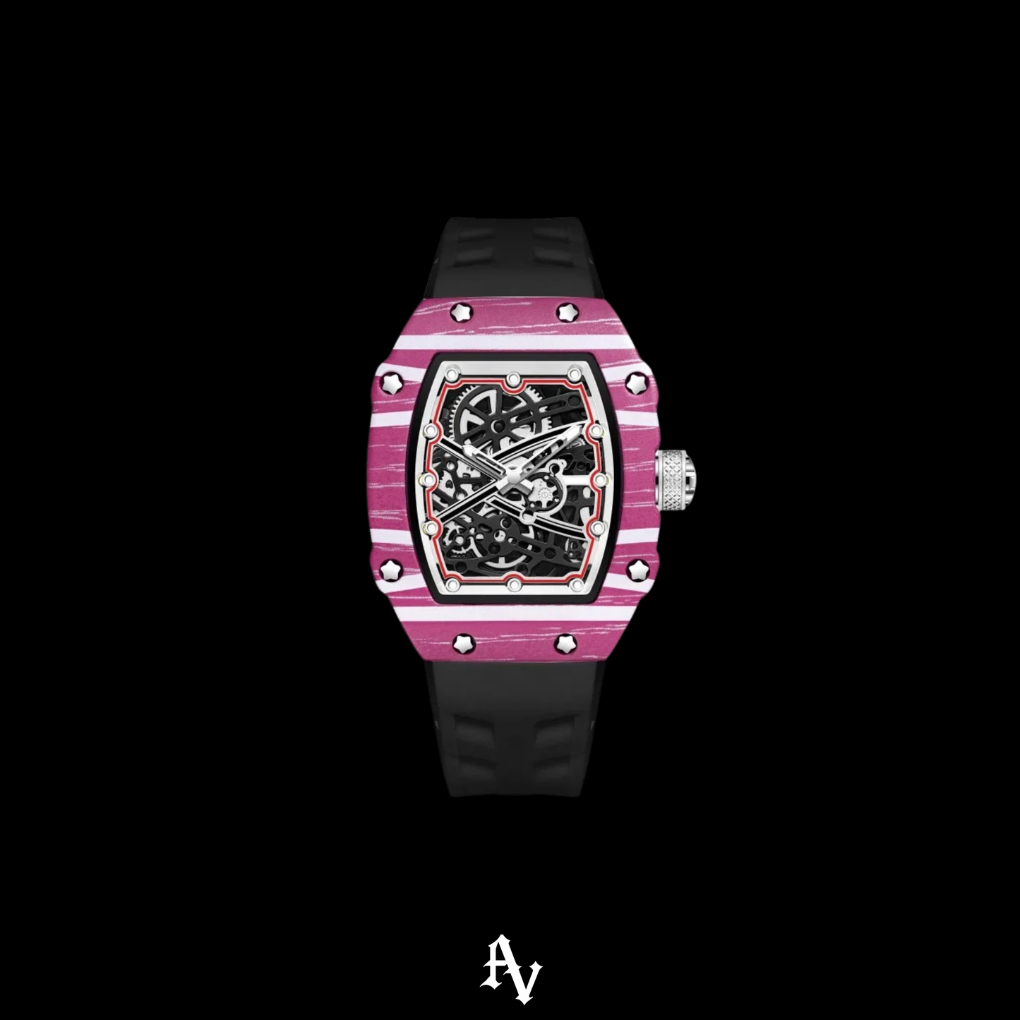 AV ICED MONACO WATCH RUBBER 42 MM