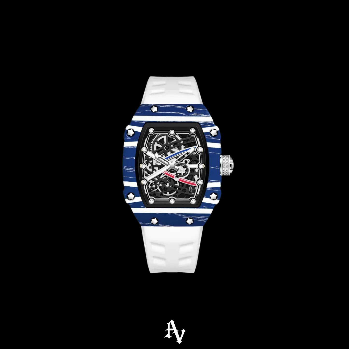 AV ICED MONACO WATCH RUBBER 42 MM