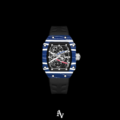AV ICED MONACO WATCH RUBBER 42 MM