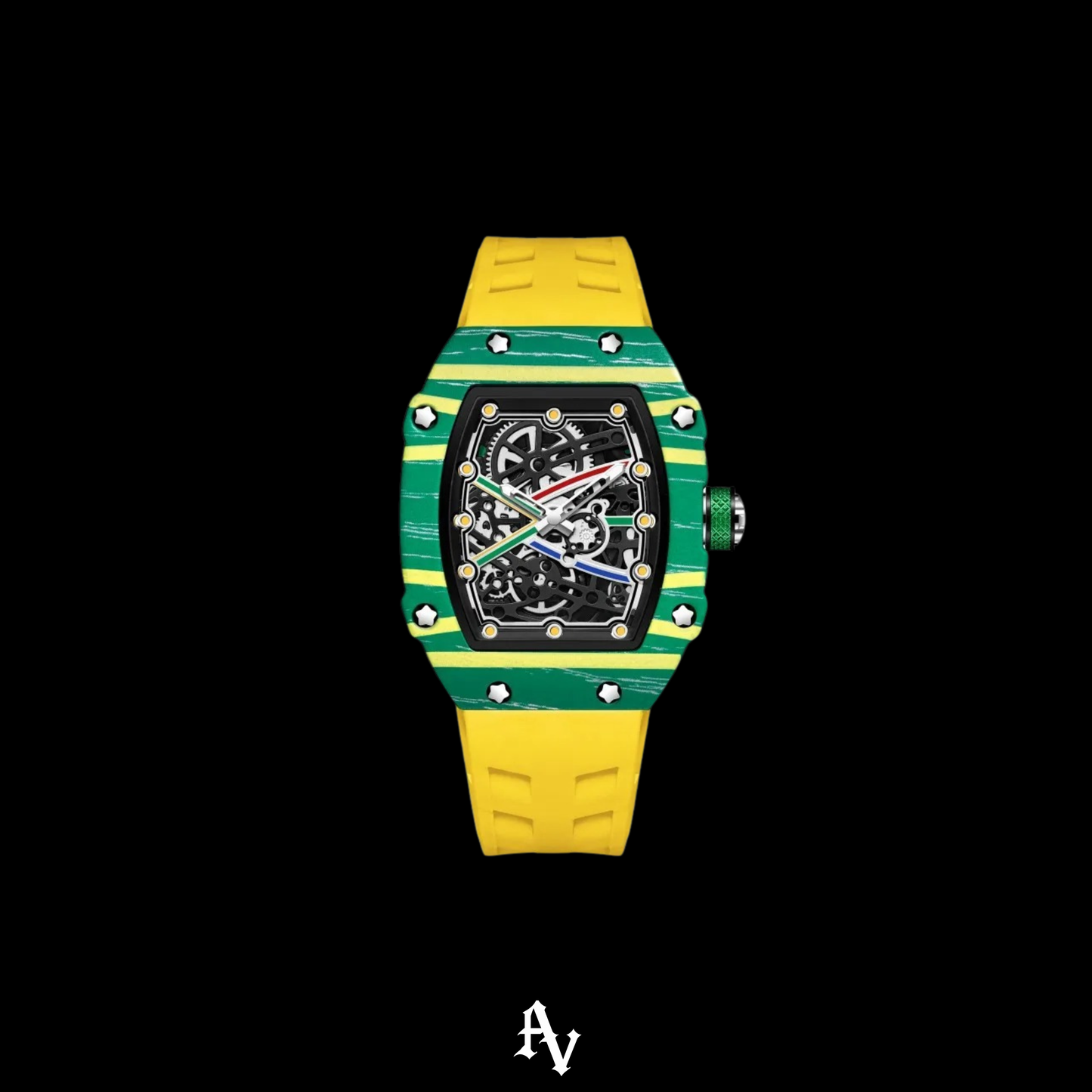 AV ICED MONACO WATCH RUBBER 42 MM