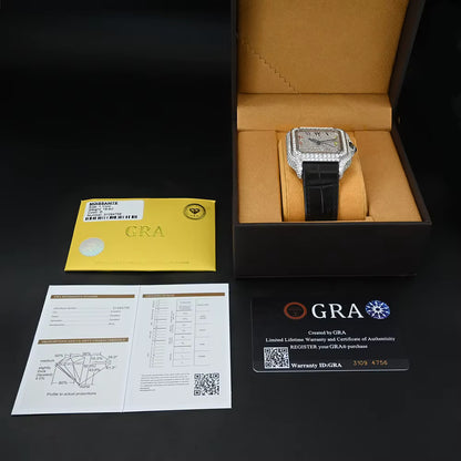 ARABIC WATCH TWO TONE MOISSANITE VVS 1 ROSE